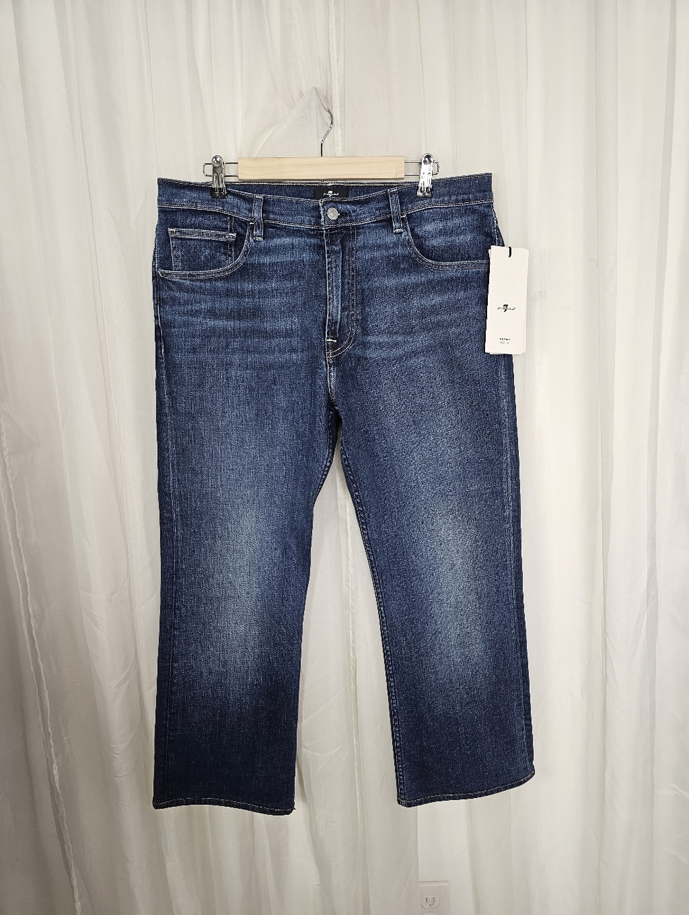 7 For All Mankind Modern Bootcut Men's The First Reissued Dark Wash 34 x 26